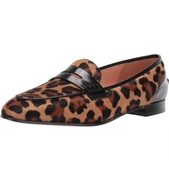 J. Crew Academy Penny Loafers in Leopard Calf Hair - Picture 8 of 10